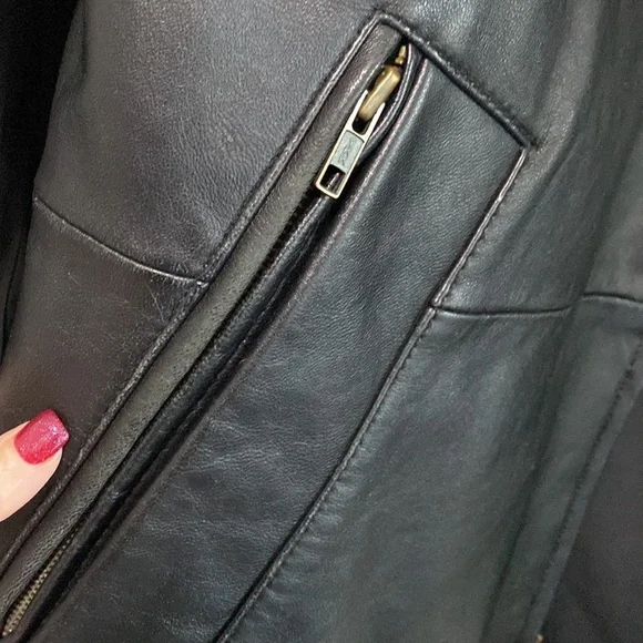 Wilson’s Leather , Black Leather Fully Lined Jacket Size Chart in pics - Picture 7 of 13